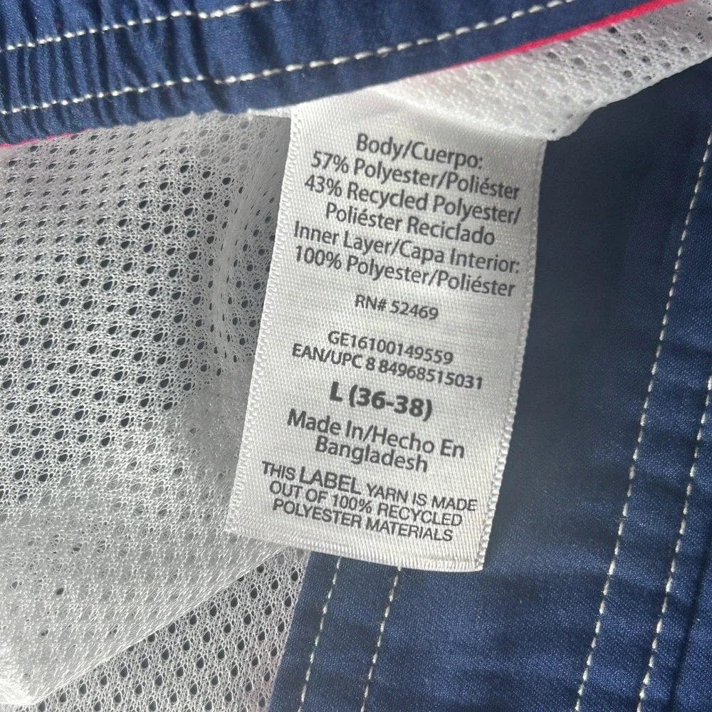 George Mens Navy Blue Cargo Board Shorts Swim‎ Trunks Quick Dry Large 36-38 NEW